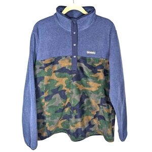 Columbia Benton Springs Fleece Sweatshirt Womens XXL Half Snap Pullover